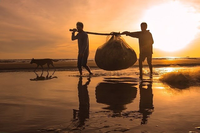 Ngắm bình minh trên bãi biển Cửa Lò - Ảnh 8 Ngắm bình minh trên bãi biển Cửa Lò - Ảnh 8